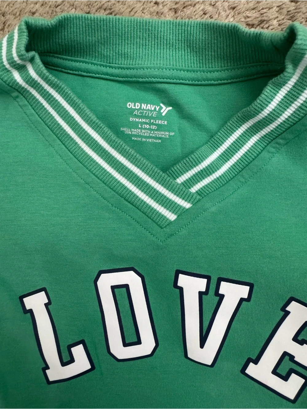 Old Navy Green Kids Matching Sweatshirt & Pleated Skort Set